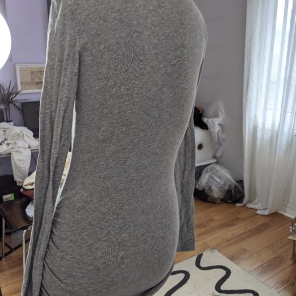 James Perse - gray jersey knit dress - Picture 7 of 10